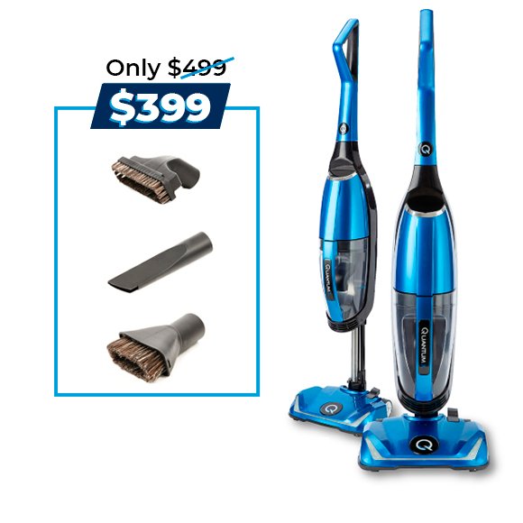 Quantum X Upright Vacuum With Water Filtration - Intelliclean Solutions