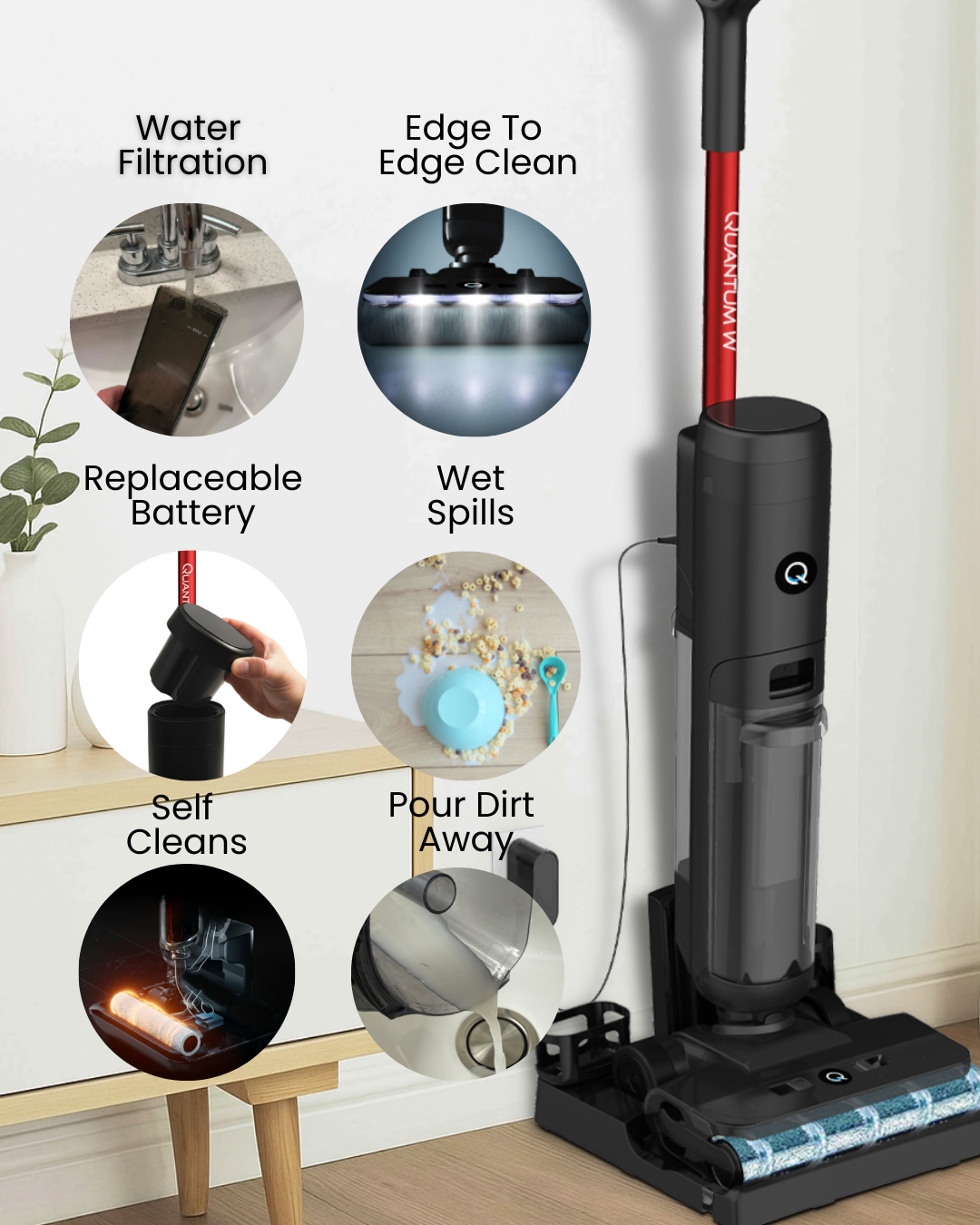 Quantum W - Water Filtration Wet/Dry Vacuum